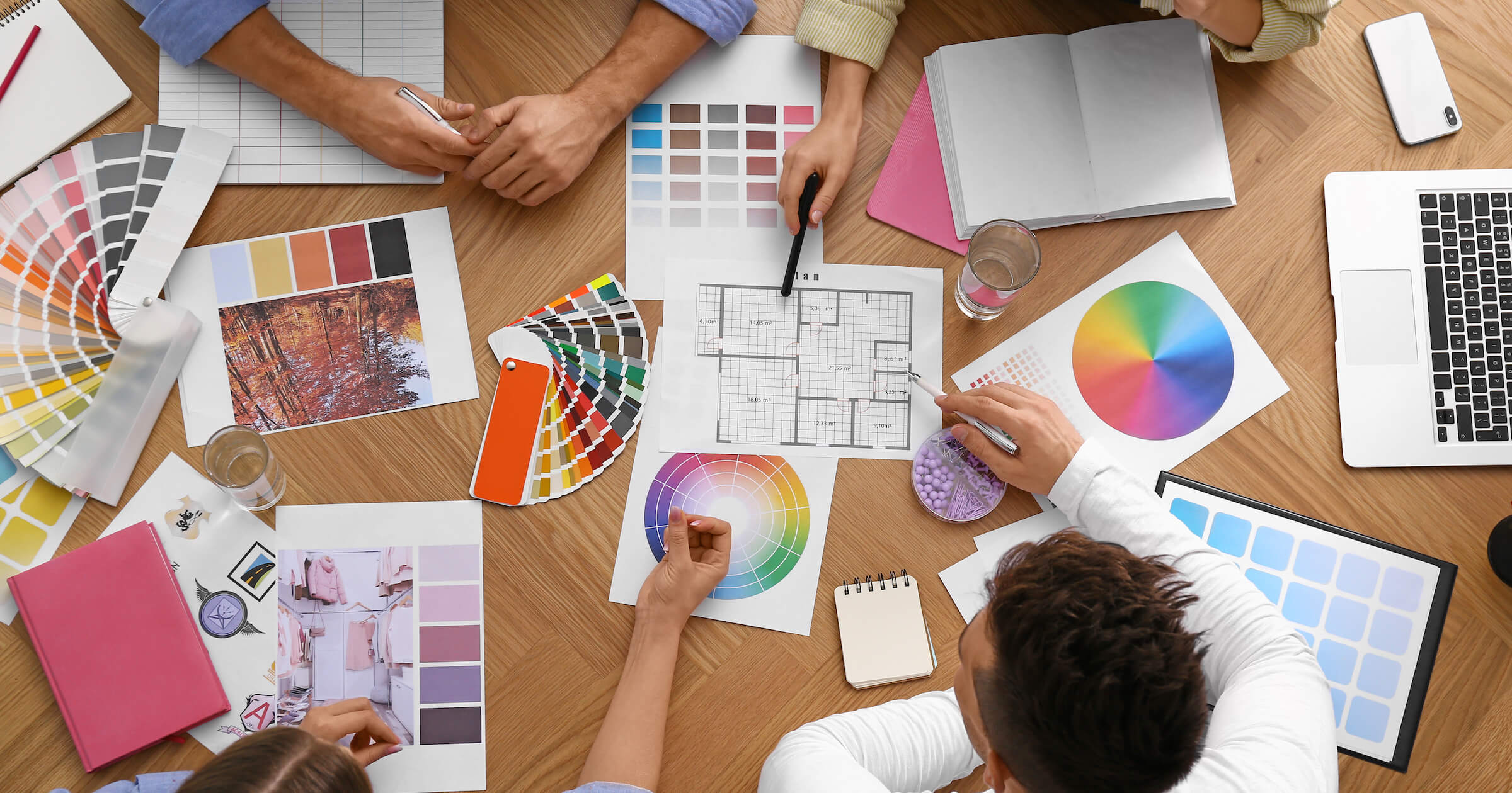 Creative professionals collaborating and networking